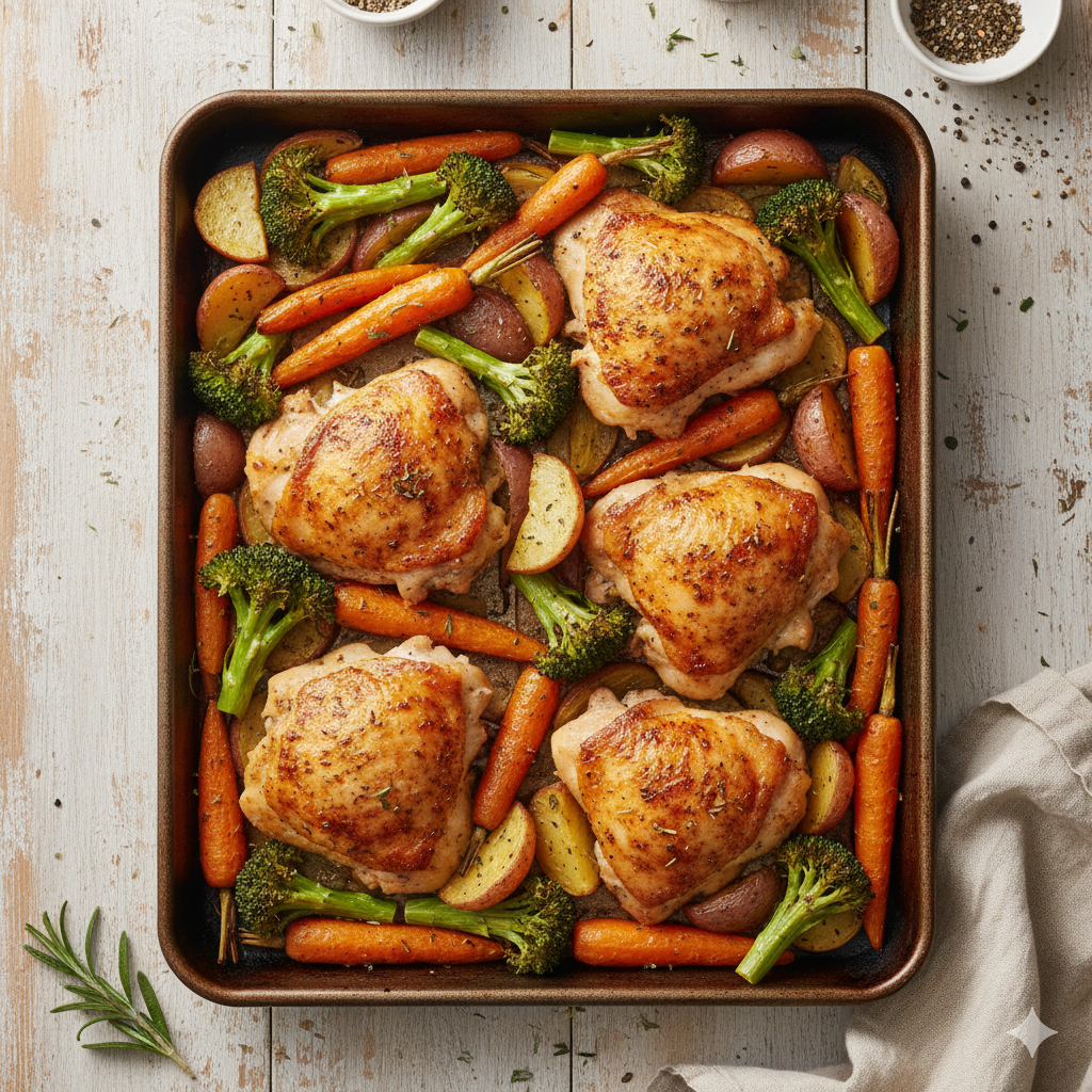 One-Pan Chicken & Veggies